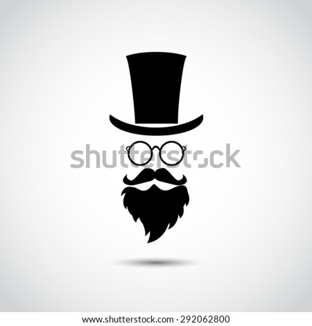 Retro gentleman. Vector illustration.