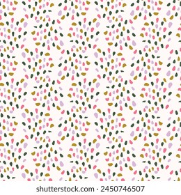 Retro geo seamless vector pattern in elegant style. Luxury print textur for beautiful modern wallpaper decor. Multicolor 70s abstract design. 