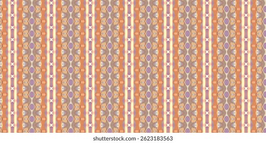 Retro Geometric Abstract Pattern with Soft Pastel Tones