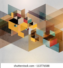 Retro geometric background