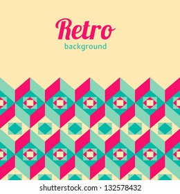 Retro geometric background