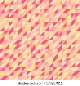 Retro geometric background, vector illustration
