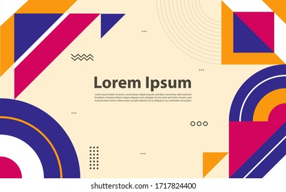 Retro Geometric Covers. Abstract Shape composition.