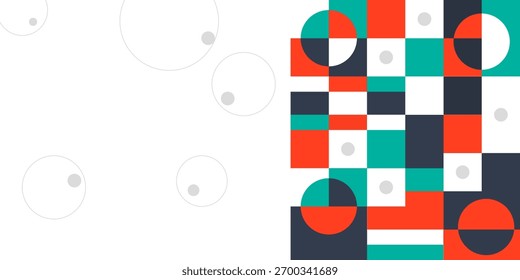 Cubiertas geométricas retro. Composición de forma Abstractas.