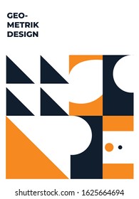 Retro geometric covers design. Eps 10 Vektor.