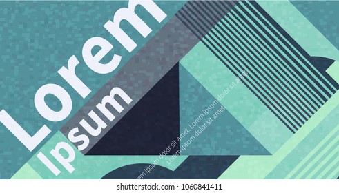 Retro geometric covers design vector illustration. Minimal cover design for model covers, placards, posters, flyers and banners. Vintage colored pattern. stock footage