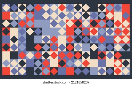 Retro geometric covers set. Bauhaus retro design colors. Flat covers design. Simple shapes. Vector EPS 10.
