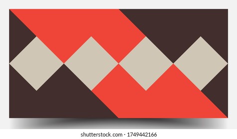 Retro Geometric Covers Set. Swiss Modernism. Geometric Pattern Design Of Vector Scandinavian Abstract Color. Colorful Modernism. Simple Shapes Composition. Futuristic Patterns.