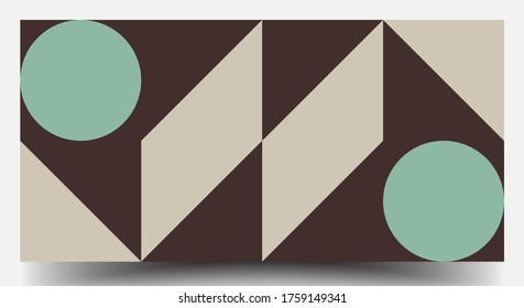 Retro Geometric Covers Set. Swiss Modernism. Geometric Pattern Design Of Vector Scandinavian Abstract Color. Colorful Modernism. Simple Shapes Composition. Futuristic Patterns.