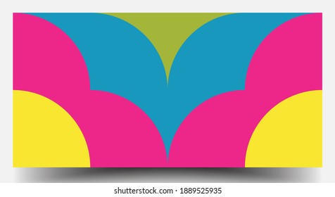Retro Geometric Covers Set. Swiss Modernism. Geometric Pattern Design Of Vector Scandinavian Abstract Color. Colorful Modernism. Simple Shapes Composition. Futuristic Patterns.