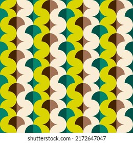 Retro geometric element seamless background.