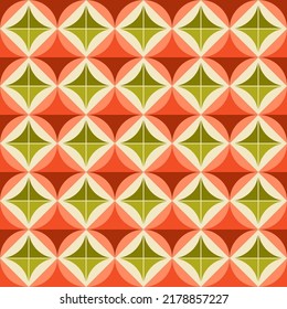 Retro geometric element seamless background.