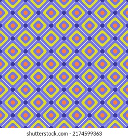 Retro geometric element seamless pattern background.