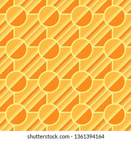 Retro geometric elements in pale colors - abstract lines and figures. Light vector seamless patterns for textile, prints, wallpaper etc. Available in EPS format.