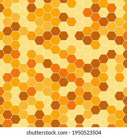 Retro geometric hexagon seamless pattern. Vector illustration