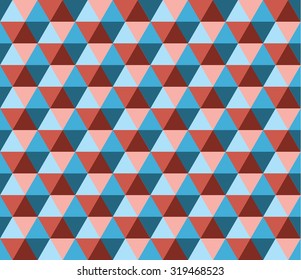 Retro geometric hexagon seamless pattern