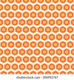 Retro geometric hexagon seamless pattern
