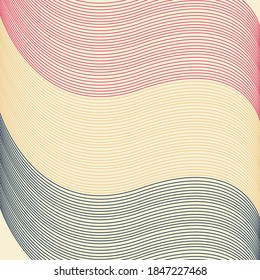 Retro geometric line art pattern vector, abstract retro background pattern. Seamless pattern retro.