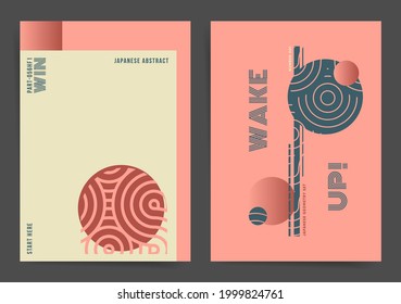 Conjunto de plantillas de diseño de afiches de Memphis geométricos retro. Lo mejor para afiches, arte web, folletos, portada de libros. Colección de plantillas creativas con elementos de formas geométricas y ondas abstractas. Vector. 