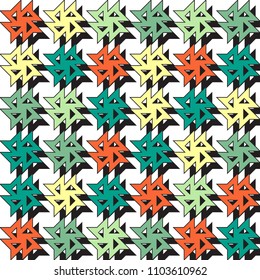 Retro geometric pattern