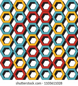 Retro geometric pattern