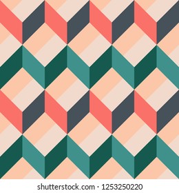 Retro geometric pattern