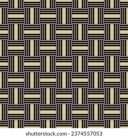 Retro  geometric pattern background, vector abstract circle, triangle and square lines art. Trendy bauhaus pattern backgrounds vector