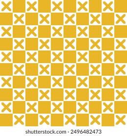 Retro geometric pattern background, vector abstract circle, triangle and square lines art. Yellow color, trendy bauhaus pattern backgrounds set