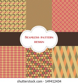 retro geometric pattern design. vector illustration