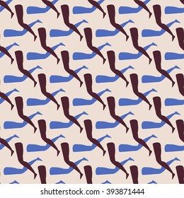 Retro geometric pattern foot graphic