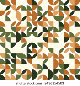 Retro geometric pattern in modern bauhaus style. Creative wallpaper for trendy business concept.