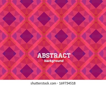 Retro Geometric Pattern. Mosaic Background. Hipster Style.