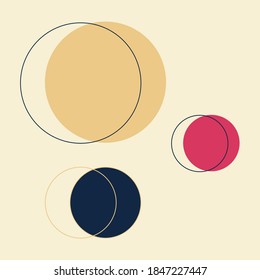 Retro geometric pattern vector, abstract retro background pattern. Seamless pattern retro.