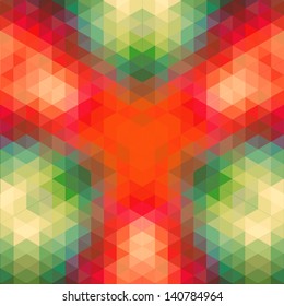 retro geometric pattern. vector optic effect texture