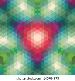 retro geometric pattern. vector optic effect texture