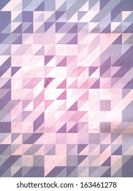 Retro geometric pattern. Vintage background with triangle shapes