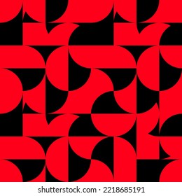 retro geometric pattern.Seamless abstract pattern.Black red background illustration.Wrapping paper.Overlay geometric pattern.Simple style in black and red tones.modern wallpaper background.