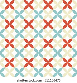 Retro geometric seamless pattern.