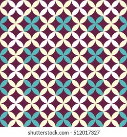 Retro geometric seamless pattern.