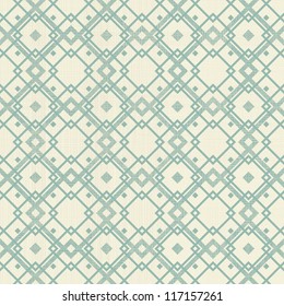 retro geometric seamless pattern in blue, and grey