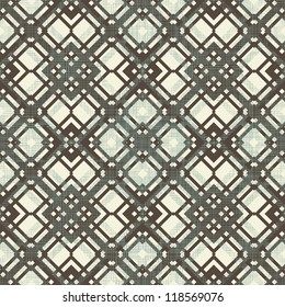 retro geometric seamless pattern in blue, and grey
