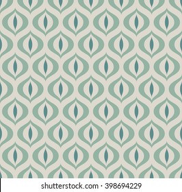 Retro Geometric seamless pattern Cat's eye. Vector illustration