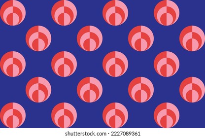 Retro geometric seamless pattern design with bright colors for background, banner, wallpaper, and more vector eps 10