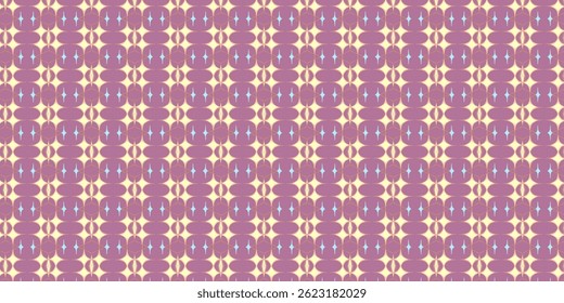 Retro Geometric Seamless Pattern – Purple and Blue Tones