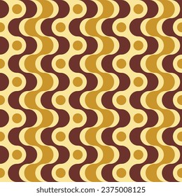 Retro geometric seamless pattern vector image