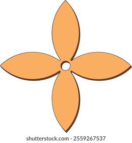 Retro Geometric Shape Vector Element