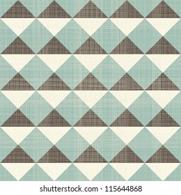 retro geometric triangles seamless pattern