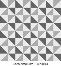 Retro, geometrical pattern with triangles. Vector art.