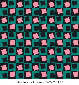 RETRO GEOMETRICAL SEAMLESS PATTERN VECTOR