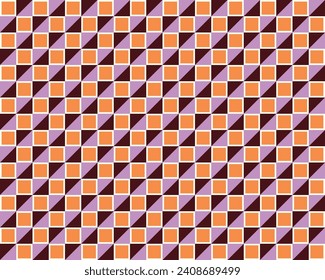 RETRO GEOMETRICAL SEAMLESS PATTERN VECTOR